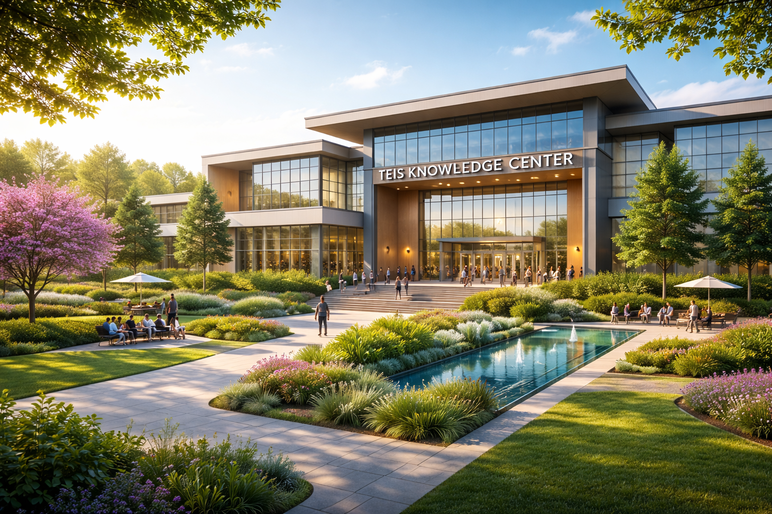 Teis Knowledge Center

Teis Knowledge Center is a modern learning hub designed to inspire discovery, collaboration, and academic excellence. Surrounded by beautiful green landscapes and open spaces, the center provides a welcoming environment where students, educators, and researchers can explore knowledge, share ideas, and develop innovative solutions for the future